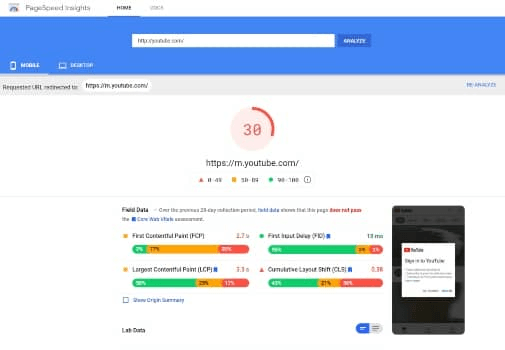 Google PageSpeed Insights