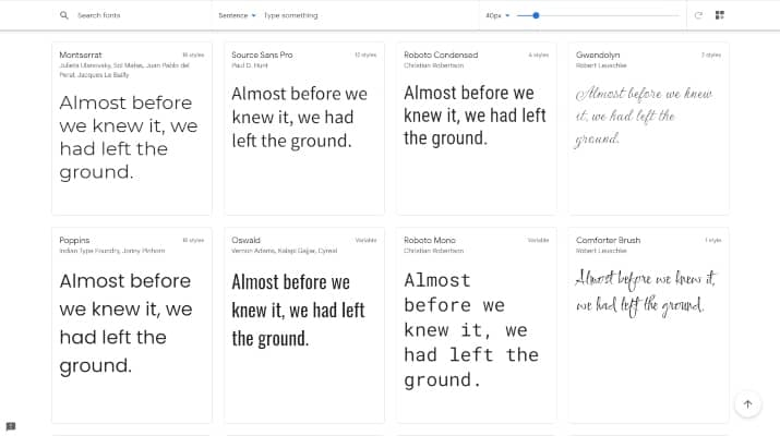 Google Fonts