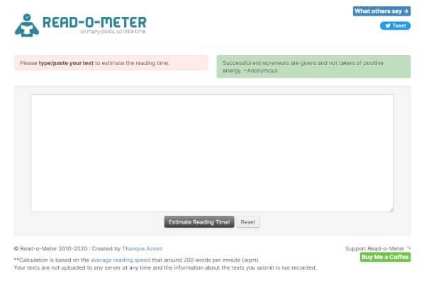 Read-o-Meter
