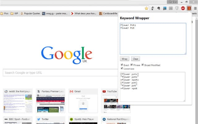 PPC Keyword Wrapper