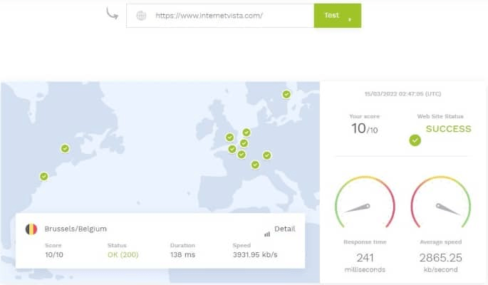 Internetvista Availability Check