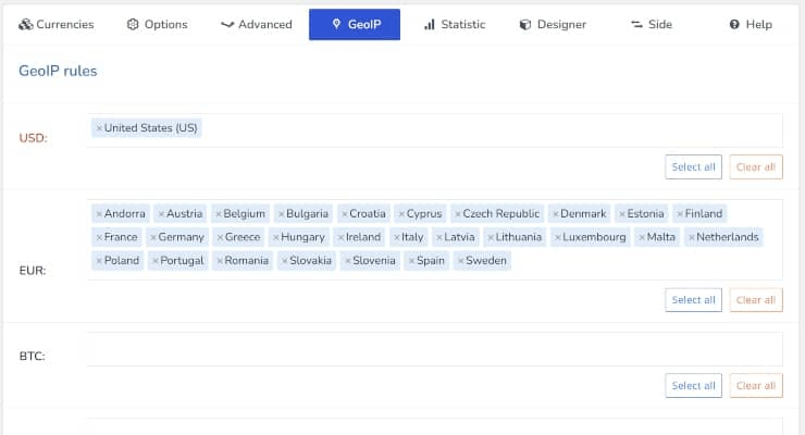 WOOCS WooCommerce Currency Switcher