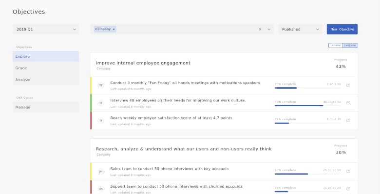 Simple OKR