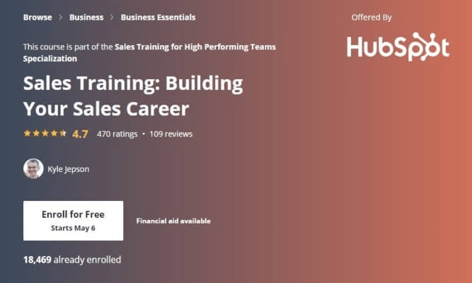 Sales Training: Building Your Sales Career