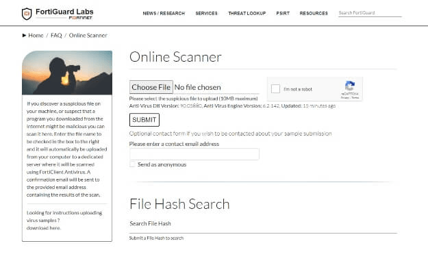 FortiGuard Scanner