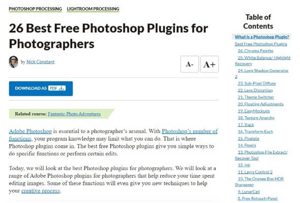Photoshop Plugins for Photographers