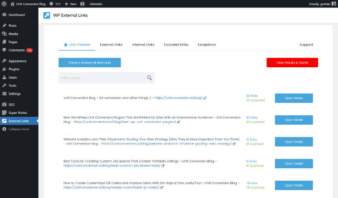 WP External Links