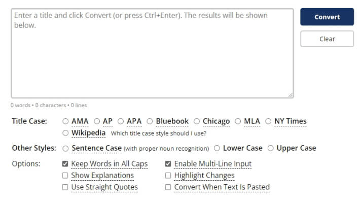 Title Case Converter