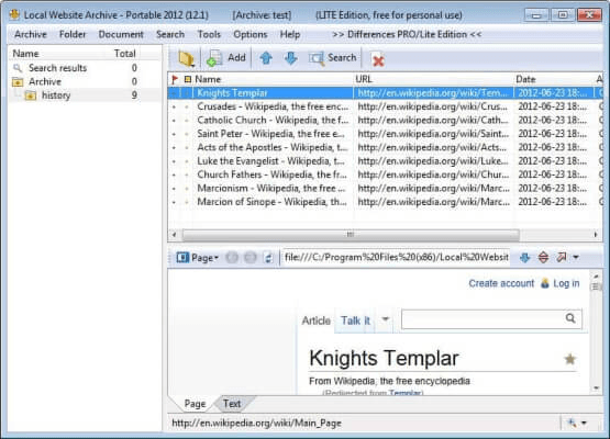 Local Website Archive
