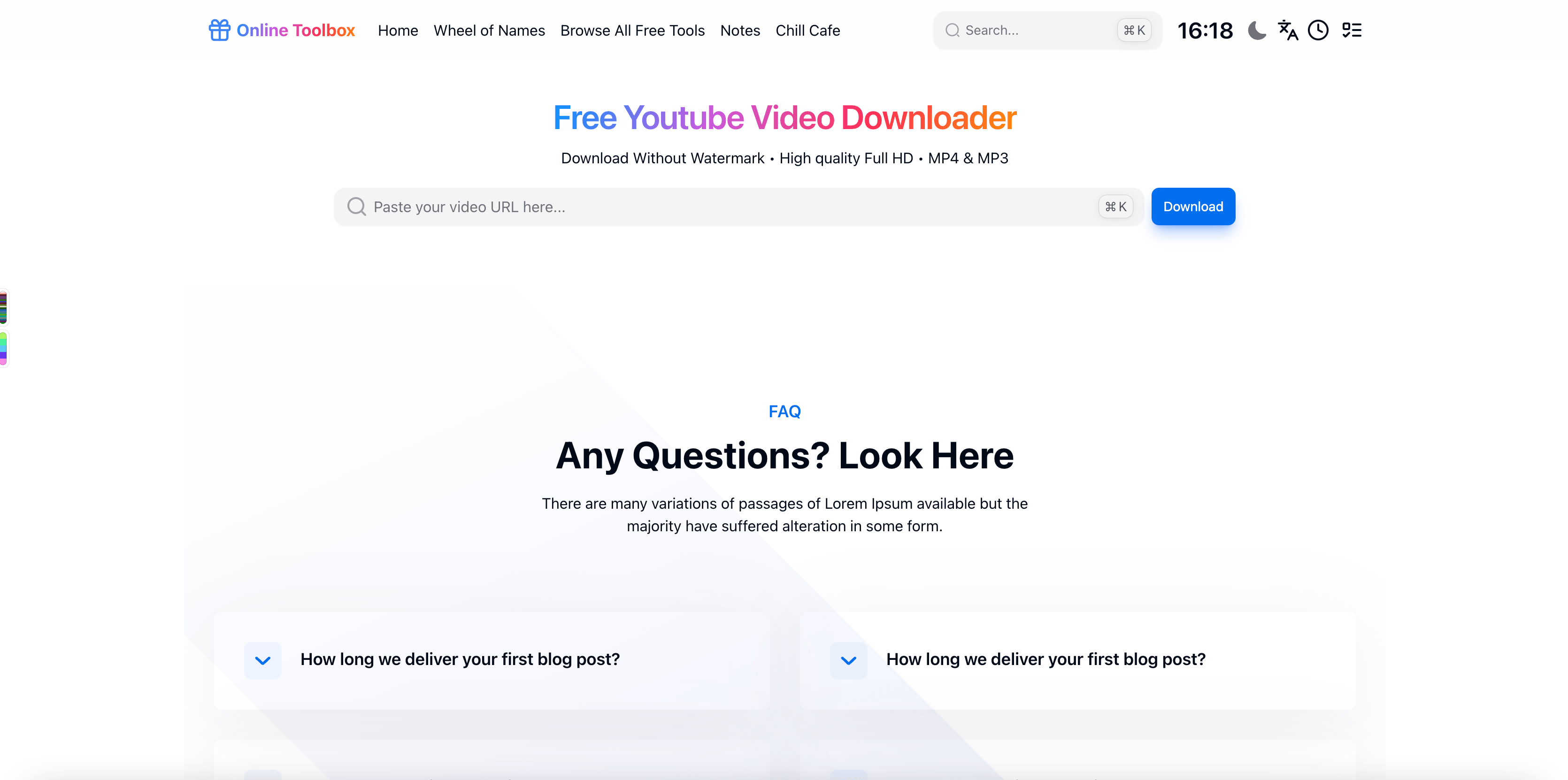 YouTube Thumbnail Downloader