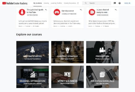 YouTube Creator Academy