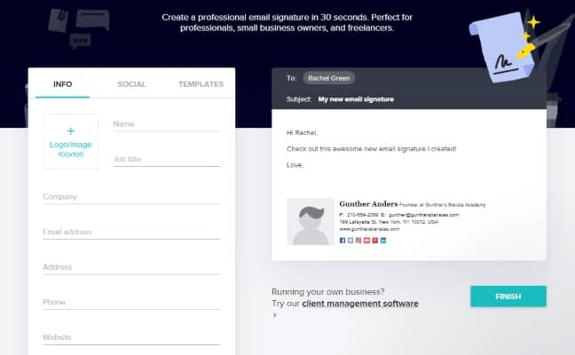 Email Signature by HoneyBook