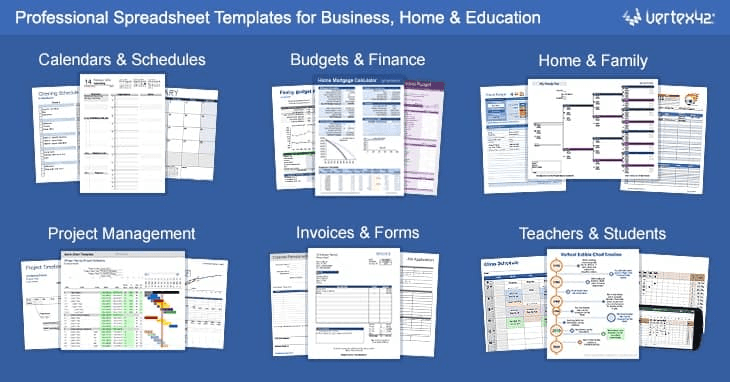 Excel Templates by Vertex42