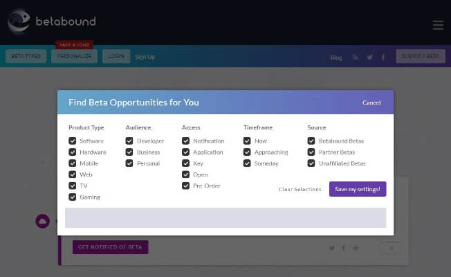 Betabound